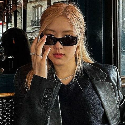 rosé sunglasses blackpink|rosé black pink blouse.